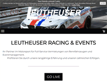 Tablet Screenshot of leutheuser-racing-events.de